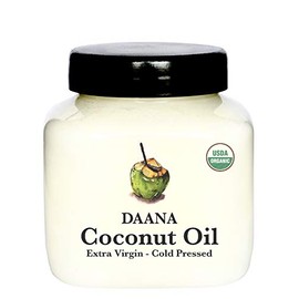 DAANA Aceite de Coco Orgánico para La Piel: Virgen Extra, Prensado En Frío (12 Oz)