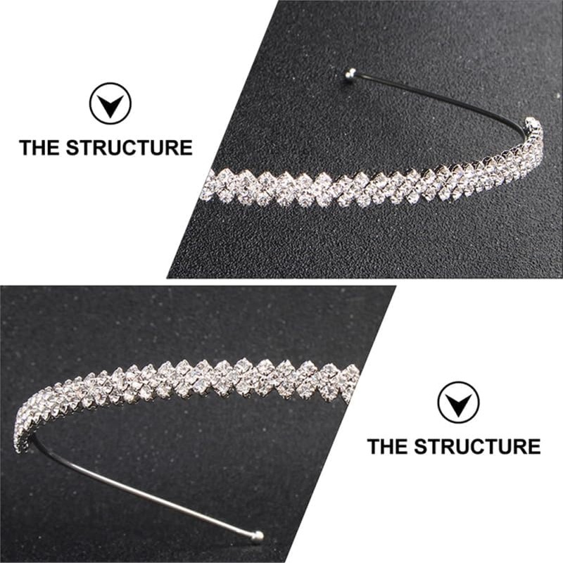 Hemoton Diadema Con Diamantes De Imitación Para Mujer Banda De