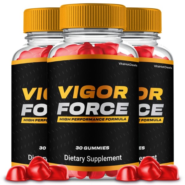 Vigor Force Gummies Supplement, Max Strength, VigorForce Energy Boost (3