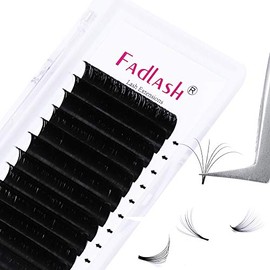FADLASH Volume Lash Extensions 0.05mm Easy Fan Lashes D Curl 9mm Eyelash Extensions 2D-10D Self Fanning Lashes by FADLASH (0.05-D, 9mm)
