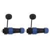 2Pcs SD16 IP68 Waterproof Aviation Connector SD16 Female Plug Male