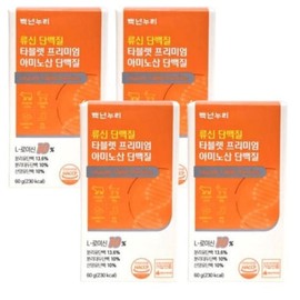 Danbi Baeknyeonnuri Leucine Protein Tablet Premium Amino Acid 60 tablets x 4 / 단비 백년누리 류신 단백질 타블렛 프리미엄 아미노산 60정 x 4개