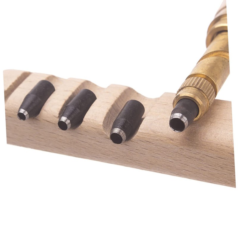 TEHAUX Diy Leather Puncher Tool Multi-function Belt Punching Machine Alloy