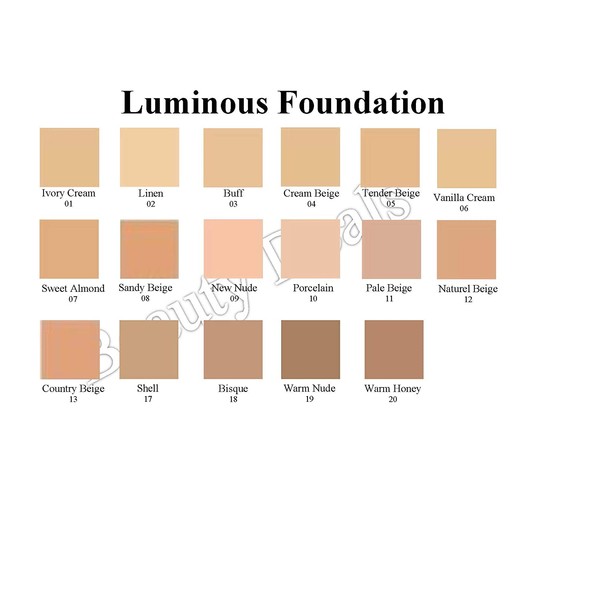 Beauty Deals Luminous Foundation Radiant Finish Undetectable Coverage (Natural Beige)