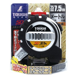 シンワ測定(Shinwa Sokutei) コンベックス タフギアSD ホルダー付 25mm 7.5m 80873