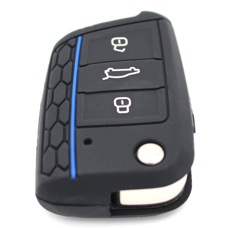 VB Key Case for 3-Button Car Key Silicon Cover Key