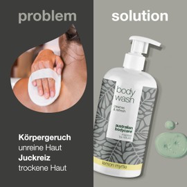 Australian Bodycare Body Wash - Tea Tree Oil Shower Gel for Men & Women for Blemished & Dry Skin, Pimples, Itching, Body Odour, Sweat, Also Cares for Fungal Infections, Fungal Foot