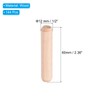 PATIKIL 1/2 Wooden Dowel Pins, 144 Pcs M12x60mm Wood Dowel