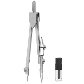 Mr. Pen- Compass for Geometry, Silver with Extra Leads, Metal Compass Drawing Compass, Geometry Compass, Math Compass, Compass Drawing, Drafting Compass, Drafting Tools