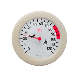 Thermometer in wooden frame approx. 155 mm