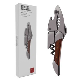 SIVERMISE Waiters Corkscrew, Wine Bottle Opener, Heavy Duty Stainless Steel, Rosewood H...
