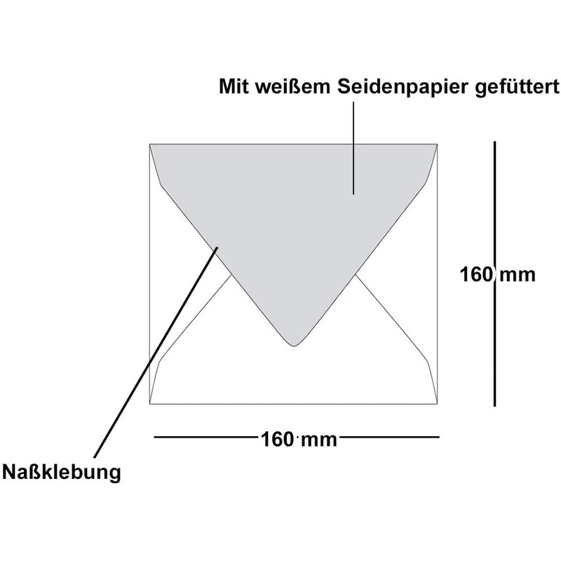FarbenFroh by GUSTAV NEUSER 50x Envelopes Square 16 x 16
