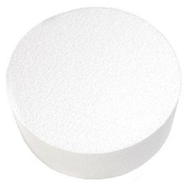 Oasis Supply Dummy Round Cake, 9" x 3", White