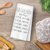 XIVENHAVM Funny Hand Towels for Bathroom, Boho Bathroom Rules Waffle