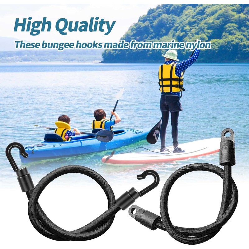 40 Pcs Bungee Shock Cord Hook for 1/4 inch Cord