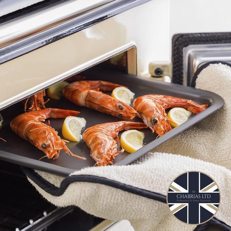 Chabrias Set of 4 Large Oven Baking Trays, 35 x