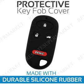 RemoteSuperMarket Key Fob Cover For 1997 1998 1999 Acura CL Remote Case Rubber Skin Jacket