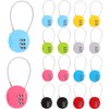 GANGBARU 16 Pack 3 Digit Combination Lock Mini Wire Rope