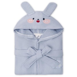 SMIXLVY Boys Girls Bathrobe Soft Towel Hooded Robe Kids 2-9 Years Cotton Hooded Robes Sleepwear Pajamas for Spa