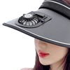 Sun Visor Hats with Fan Large Area Sun Protection Visors