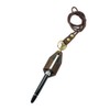 Boshiho Crazy Horse Cowhide Leather Lanyard Pen Holder