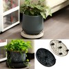 KvyusFlourish 4 Packs 9 Inch Plant Caddy with Wheels Rolling