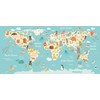Children's Desk Mat - "World Map" - Made of Premium