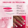AddFavor French Tip Press on Nails Long Square Fake Nails,