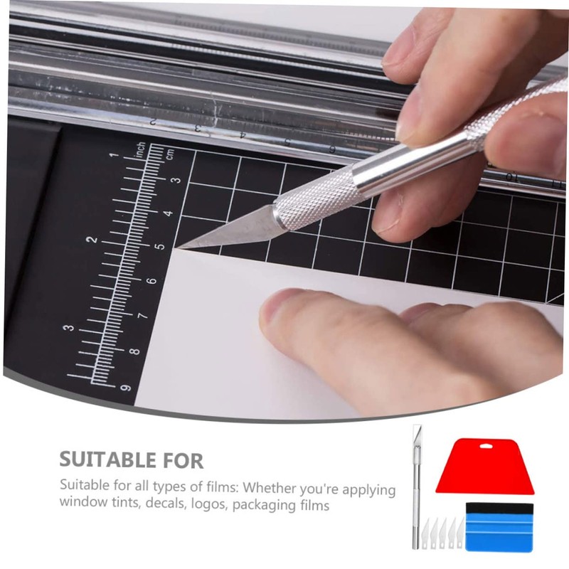 CAXUSD 8-Piece Car Wrap Kit Automotive Window Tinting Tool Set