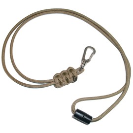 RedVex Paracord Cobra Neck Lanyard with Safety Break-Away and Adjuster - Metal Clip - Choose your color and size-Coyote Brown-22