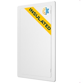 Access Panel for Drywall - 6 x 9 inch - Insulated - Wall Hole Cover - Access Door - Plumbing Access Panel for Drywall - Heavy Durable Plastic White