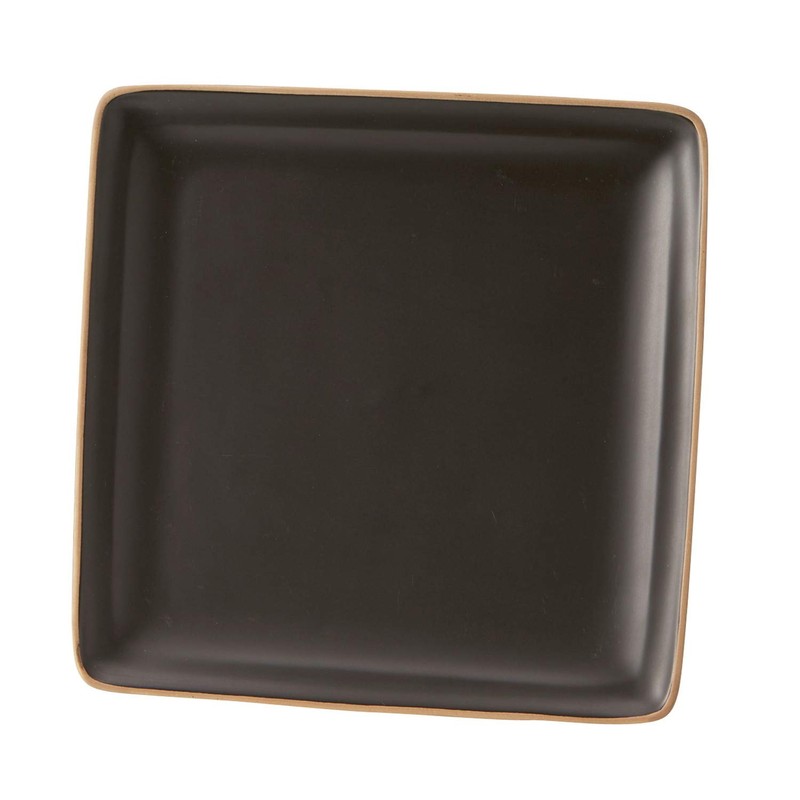 Edgeline Square Plate L Black
