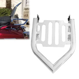 VPZMT Detachable Mounting Luggage Racks Fits for Harley Touring, Road King, Road Glide, Electra Glide, Street Glide Rear Grab Handles Bracket Kit 2009-2024 (Chrome)