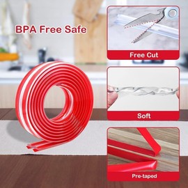 Edge Protector for Baby, E-PRONSE16.4ft Corner Protector Baby Clear Furniture Corner Guard & Edge Safety Bumpers with Thick Strong Adhesive Tape