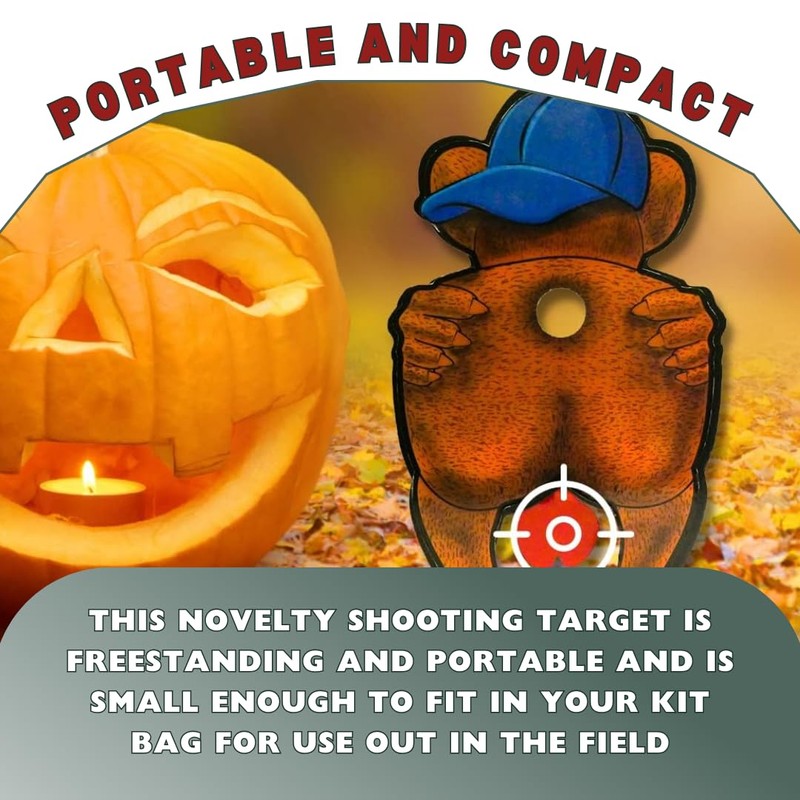 HHH Hunting® Bear Bottom Nut Cracker Target Shooting Targets Freestanding