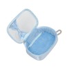 Wigo Women's Double Ribbon, Satin Sewn Pouch, saxon blue