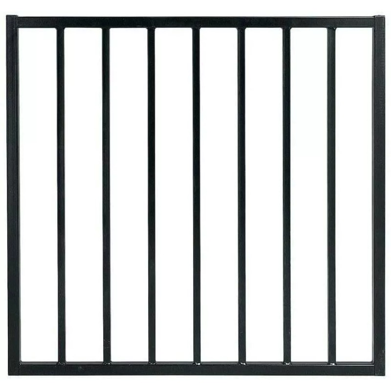 Us Door and Fence 32" H x 33" W Black
