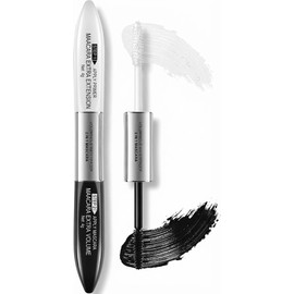Double Ended Tubing Mascara,2-Step Black Mascara Volume and Length, Volumizing Mascara Primer with Extending Waterproof Mascara for Long-Lasting Dramatic Lashes,Clump-Free