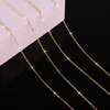 WLLHYF Gold Plated Chain 196 Inches Stainless Steel Metal Cable