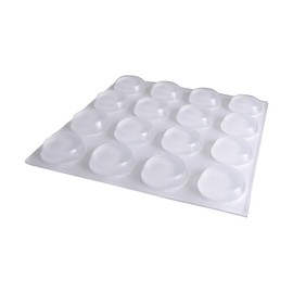Shepherd Hardware 1/2-Inch Surface Gard Clear Adhesive Vinyl Bumper Pads,- 2 Packs of 16 Count = 32 Count