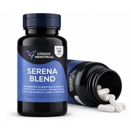 Serena Blend Sueño Reparador Reduce Cortisol Apoyo al Estrés Diario Despierta con Energia L triptofano Rhodiola roseasa Citrato de Magnesio L teanina 