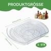 Turntable Fridge Organiser, 360° Rotating Turntable Rectangular Lazy Susan Multifunctional