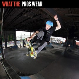 Triple 8 Brainsaver EPS Unisex Rubber Helmet, Blue, XS/S