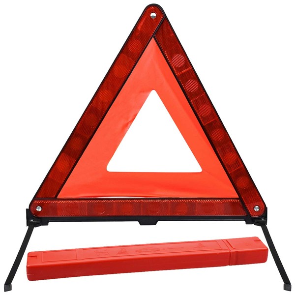 Kissral Warning Triangle Reflective Safety Emergency Triangle Foldable Road Warning
