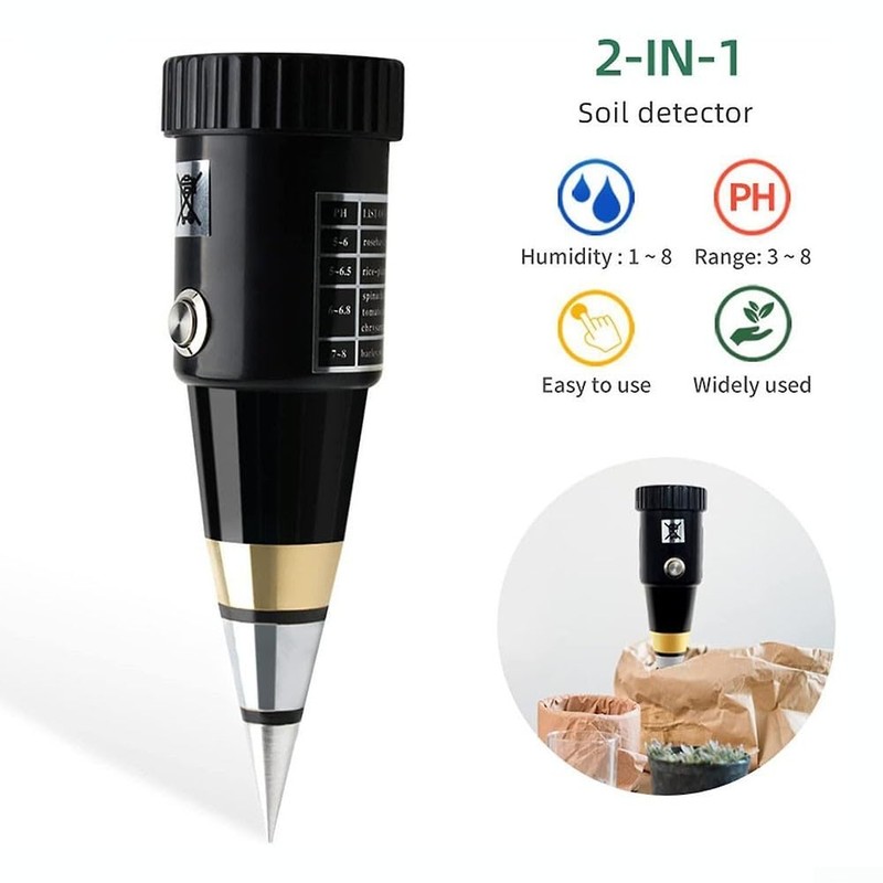 Professional Soil PH Tester Hygrometer, Moisture Meter for Vineyards, Greenhouses,