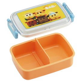 Skater RBF3ANAG-A Children's Antibacterial Lunch Box, Fluffy, 15.9 fl oz (450 ml), PUIPUI Molker, Girls, Made in Japan