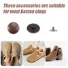 24pcs Clog Replacement Rivets for Birkenstock, Metal Clog Button Replacement