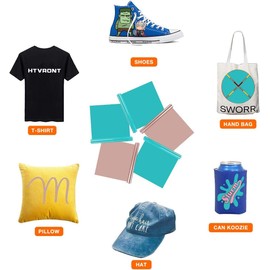 HTVRONT HTV Vinyl Rolls Heat Transfer Vinyl - 12" x 8ft Turquoise HTV Vinyl for Shirts, Iron on Vinyl for All Cutter Machine - Easy to Cut & Weed for Heat Vinyl Design (Turquoise)