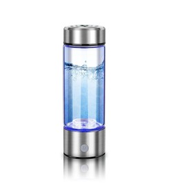 Hydrogen Water Bottle Generator, Portable Hydrogen Water Ionizer Machine Rechargeable,Hydrogen Rich Water Glass Health Cup for Travel 420ml Gift for Friends/Women/Men/Mom/Father/Grandpa/Grandma
