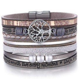 Desimtion Tree of Life Bracelets for Mom - Christmas & Birthday Gifts